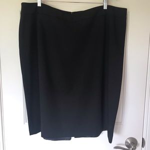 Calvin Klein Suit Pencil Skirt - Black